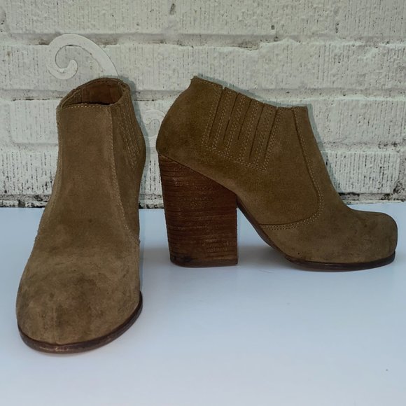Jeffrey Campbell Yorktown Distressed Suede Booties - Picture 8 of 8